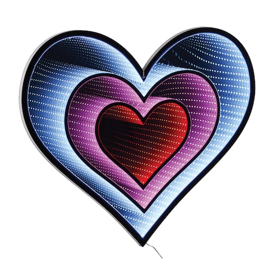 23.5" Hanging Triple Heart EkkoLight Display By Melrose in Red/Pink/White | Michaels®